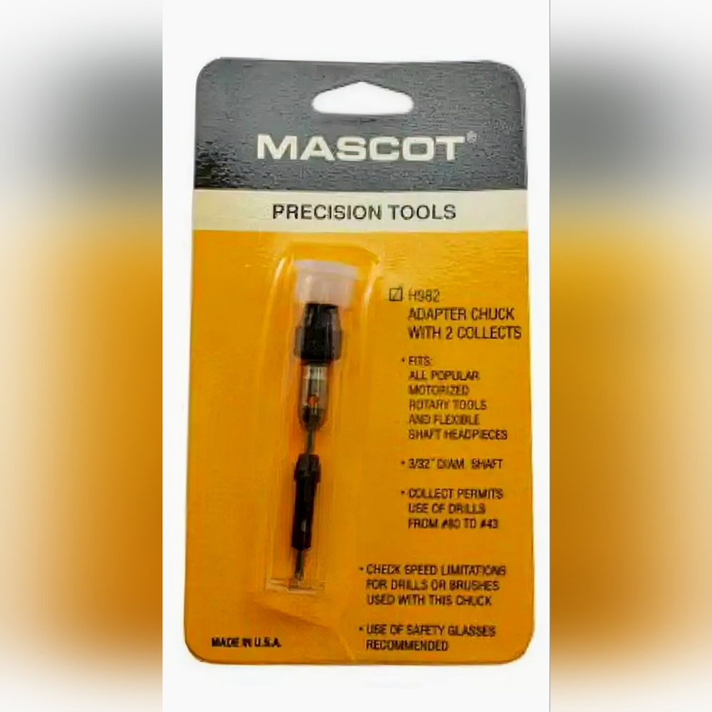 Mascot Precision Tools Adapter Chuck With 2 Collets H982